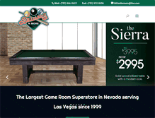 Tablet Screenshot of billiardsnmore.com